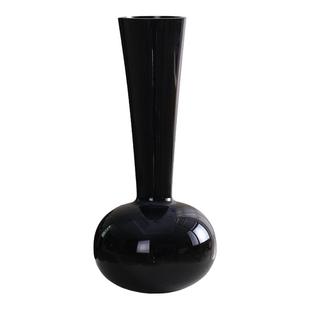 新中式侘寂风法式玻璃花瓶复古琉璃花器高级感餐桌摆件蝴蝶兰插花