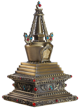 佛具用品青色菩提塔舍利塔佛塔