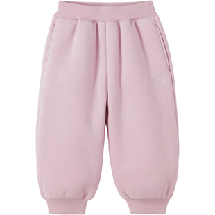 [幼儿园神裤]马克珍妮男女童加厚长绒运动裤 宝宝裤子冬装551297