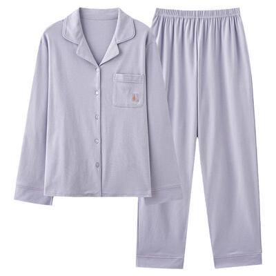 春秋季睡衣女士长袖纯棉家居服
