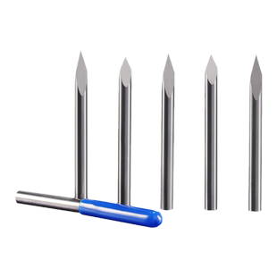 威特钨钢4mm三棱尖刀cnc刻字刀玉石雕刻刀数控雕刻机刀头雕刻刀具