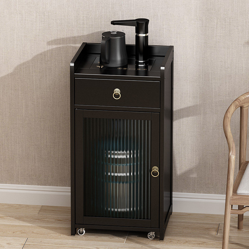 移动小茶几家用非实木茶台边柜烧水壶一体泡茶桌茶水柜茶具置物架