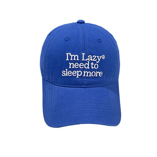 时尚多字母青年韩版男女百搭Lazy棒球帽春夏季街头显脸小弯檐帽