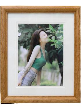 实木相框照片打印定制高级胡桃木画框摆台挂墙装饰婚纱全家福写真