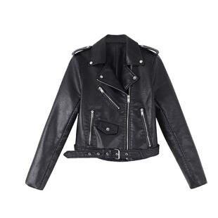 皮衣外套女春秋新款小个子机车服短款皮夹克PU皮上衣大码女装外套