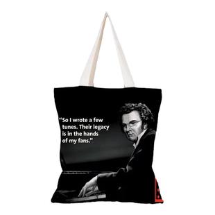 乐谱背包 音乐家 舒伯特 德国骑熊士手提袋 书包 帆布带拉链内兜