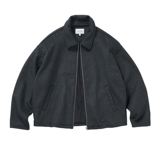 714street羊毛混纺翻领夹克男2025秋冬新款cleanfit廓形毛呢外套