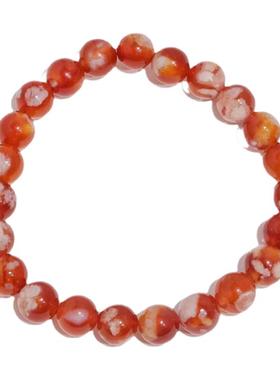 樱花玛瑙手串毕业级单圈