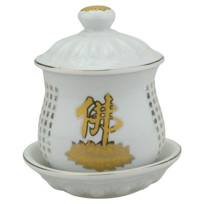 陶瓷供杯礼佛道家杯仙家杯八卦杯