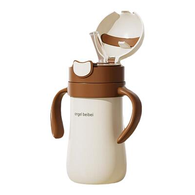 吸管杯老年人防呛护理杯卧床病人专用躺着喝水神器保温杯带重力球