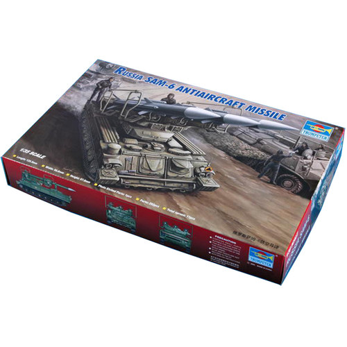 小号手拼装军事模型00361 仿真1/35萨姆SAM-6 防空坦克导弹发射车
