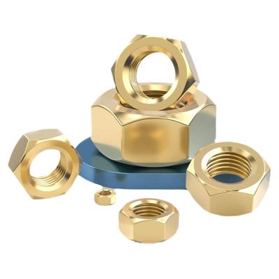 【全网热销】国标黄铜六角螺母