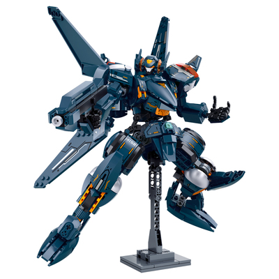 小鲁班积木炮兵机动装甲变形机甲