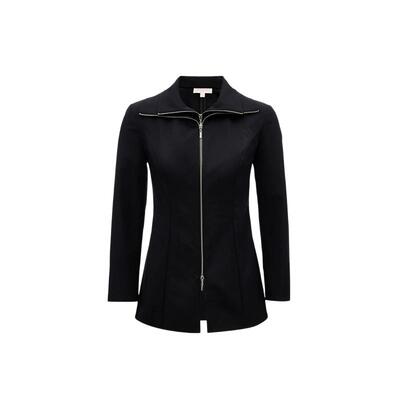 tq区绫致Couture Made衬衫女秋冬七分袖双层领收腰修身上衣潮