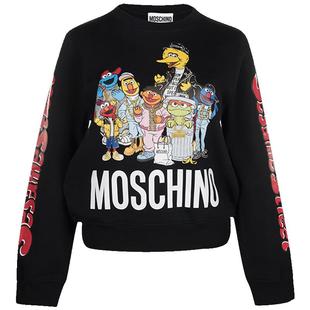 moschino/莫斯奇诺Sesame 联名胶囊套头卫衣女士XY特卖