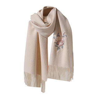 羊毛围巾礼盒送妈妈中老年人奶奶婆婆长辈羊绒生日的礼物实用女士