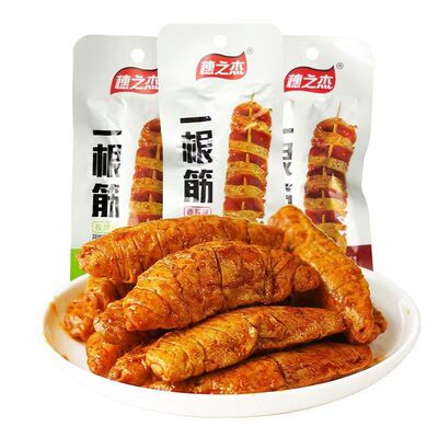 穗之杰烤面筋一根筋香辣孜然串开袋即食辣条香辣大面筋豆干零食