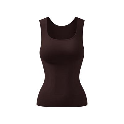 【热销】保暖背心塑身女带胸垫