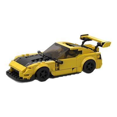 马自达RX7跑车模型moc积木益智