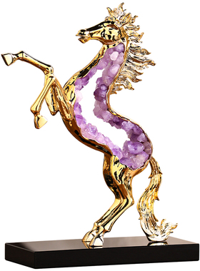 高级感玄关桌面马摆件