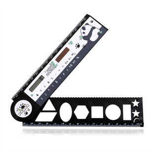 创意直尺计算器两用多功能折叠带计算机尺子30cm学生学习文具奖品