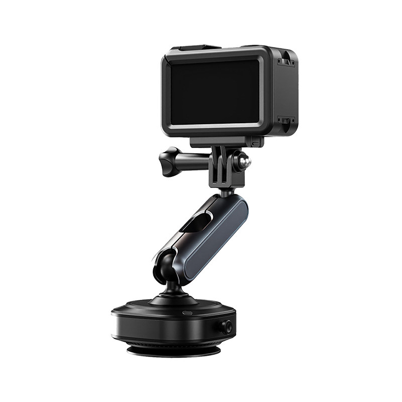 运动相机手机磁吸支架电动真空吸盘吸附适用于DJI大疆Action5Pro/4/Gopro13/insta360Ace车载桌面拍摄像支架