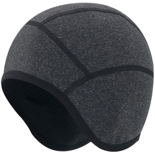 冬季抓绒帽男女户外滑雪骑行加绒护耳面罩防风防寒帽打底寸头帽子