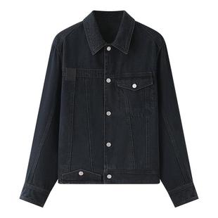 NUMBER HERE进口牛仔面料经典短夹克版型厚实耐磨水洗褪色外套
