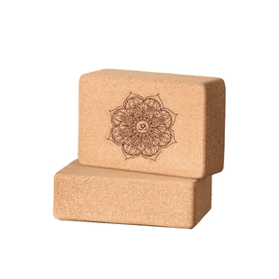 天然软木瑜伽砖砖瑜伽辅助工具艾扬格高密度专业大人砖头垫高砖块