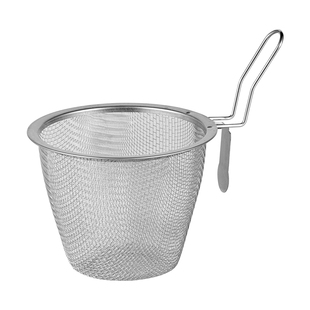 火锅漏勺专用厨房家用挂边粉篱捞面勺漏网油炸过滤网篮不锈钢漏筐