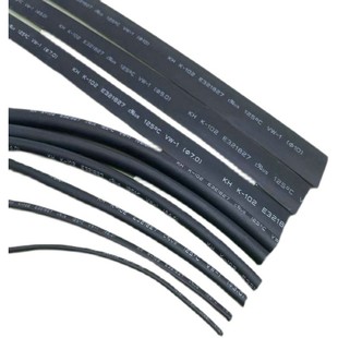 黑色环保12345678910-50MM收缩热缩管绝缘套管伸缩管电工套管