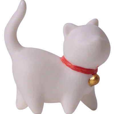 德化白瓷可爱小猫咪摆件