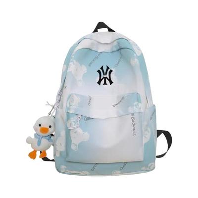 印花学院风双肩包背包学生书包