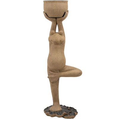 匠心坊户外花园布置可爱瑜伽青蛙