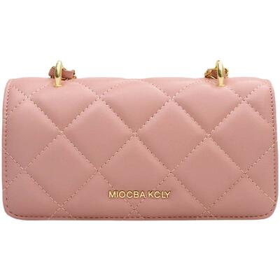 百搭休闲菱格链条小方包