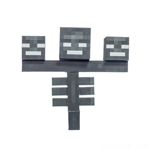 我的世界周边磁力可动凋灵铁傀儡史蒂夫diy纸模型人偶手办剪纸具