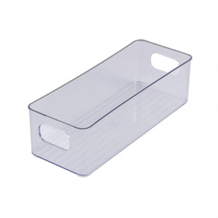 桌面宿舍收纳盒长条窄长型长方形亚克力透明杂物小物件抽屉分隔盒