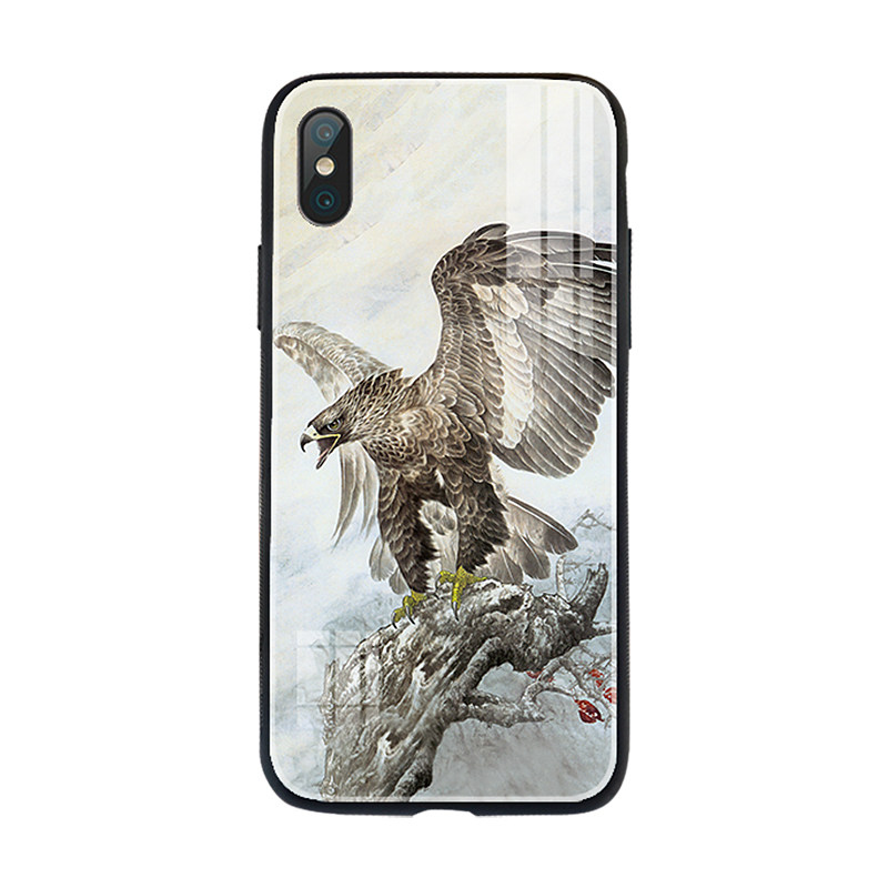 中国风老鹰手机壳适用华为nova11/10/9雄鹰展翅p60pro/p50e/mate50硅胶防摔壳畅享50/mate6