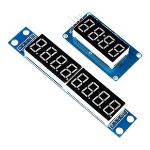 数码管显示模块4/8位LED亮度可调 带时钟点TM1637串行MAX7219驱动