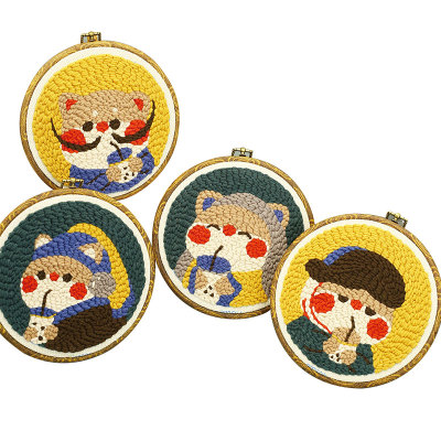 哈尼俄罗斯diy情侣戳戳绣