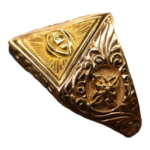 【新年礼物】ZOCALO 18K黄金上帝之眼白金十字杵戒指 男女士