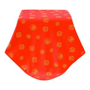 正红色婴儿包单新生儿产房红色纯棉包巾出院喜庆百福红布单棉抱被