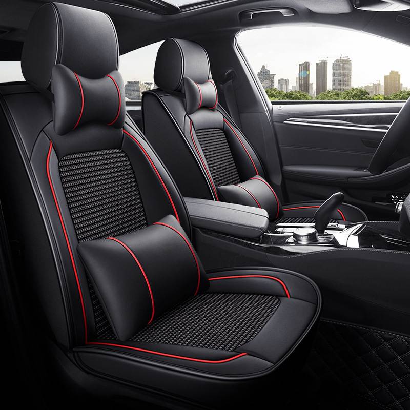 汽车坐垫全皮座套侧翼全包围四季通用汽车座垫透气耐磨汽车坐垫套