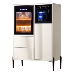 【盼盼】好茶坊茶吧机家用饮水机2025新款实木餐边柜消毒烘干储物