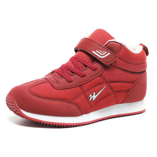 双星老人鞋女冬季加绒保暖棉鞋加厚轻便女鞋高帮舒适妈妈鞋运动鞋