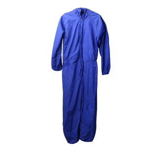 夏季防岩棉玻璃纤维丝绵喷漆防静电无尘连分体带帽透气工作防护服