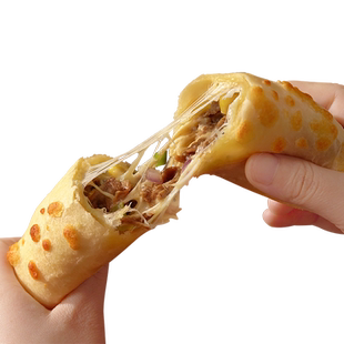 时刻陪你芝士牛肉卷鸡肉榴莲卷儿童早餐半成品烤箱加热速食材商用