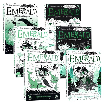 现货 小人鱼埃默拉尔德6册 英文原版 Emerald and the New Arrival 牛津大学出版儿童故事书全彩漫画章节小说Isadora Moon 同作者