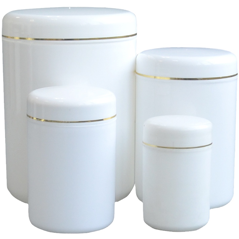 新款食品塑料罐pp材质商用瓶蜂蜜瓶圆形保健品塑料包装瓶硬塑料瓶