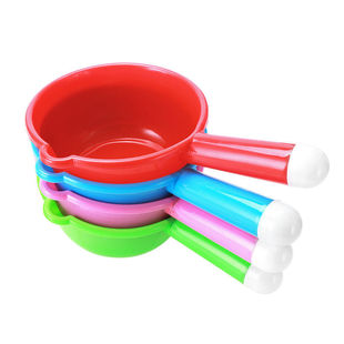 厨房水瓢加厚塑料汤勺家用大号水勺舀水洗澡瓢长柄耐摔浇水瓢彩色